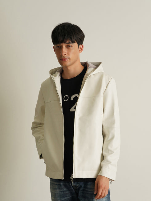 【CUSTOM CULTURE】 ラムレザー パーカー